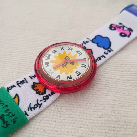 Swatch Pop Enjoy It PMK107 NOS 1990s Watch JC de Castelbajac Vintage Celestial - Picture 3 of 8